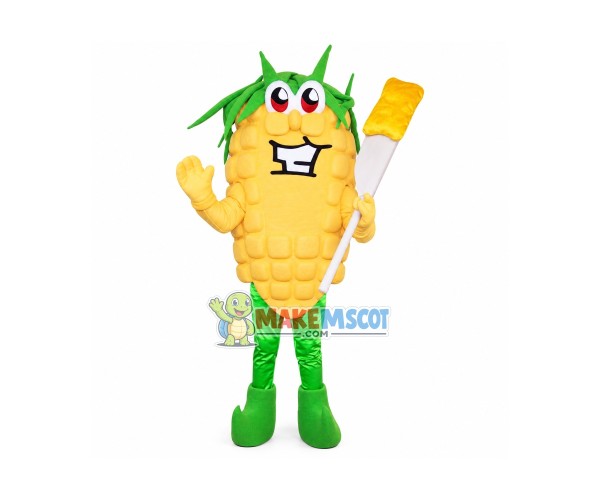 Happy Lightweight Corn Mascot Costume Happy Lightweight Corn Mascot Costume