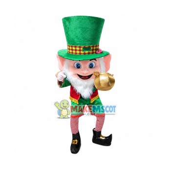 Leprechaun Irish Man Boy Mascot Costume