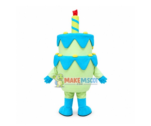 Superb Birthday Cake Mascot Costume Superb Birthday Cake Mascot Costume