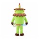 Green Birthday Cake Mascot Costume Green Birthday Cake Mascot Costume
