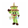 Green Birthday Cake Mascot Costume