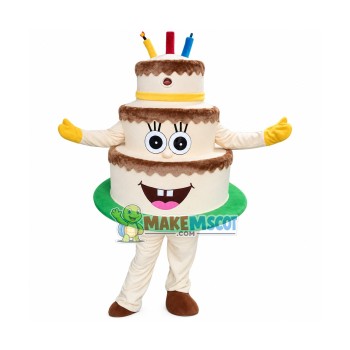 Professional Birthday Cake Mascot Costume Professional Birthday Cake Mascot Costume