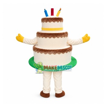 Professional Birthday Cake Mascot Costume Professional Birthday Cake Mascot Costume