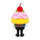 Pink Birthday Cake Mascot Costume Pink Birthday Cake Mascot Costume
