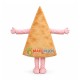 Pink Pizza Mascot Costume Pink Pizza Mascot Costume