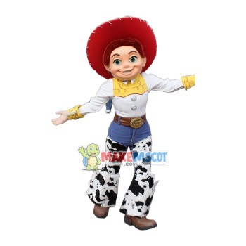 Superb Cowboy Jessie Mascot Costume Superb Cowboy Jessie Mascot Costume