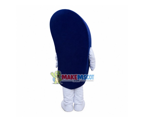 Blue Slipper Mascot Costume Blue Slipper Mascot Costume