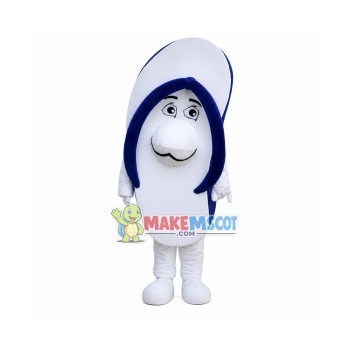 Blue Slipper Mascot Costume Blue Slipper Mascot Costume