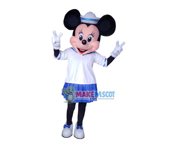 Mouse Clubhouse Sailor Miss Mouse Minnie Mascot Costume Mouse Clubhouse Sailor Miss Mouse Minnie Mascot Costume