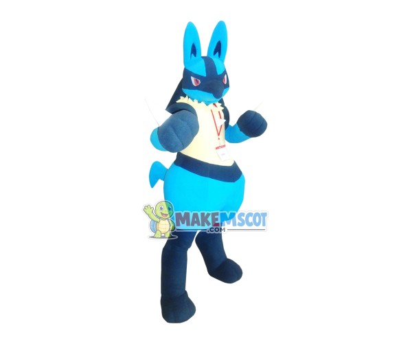 Superb Pokemon Pok Lucario Mascot Costume