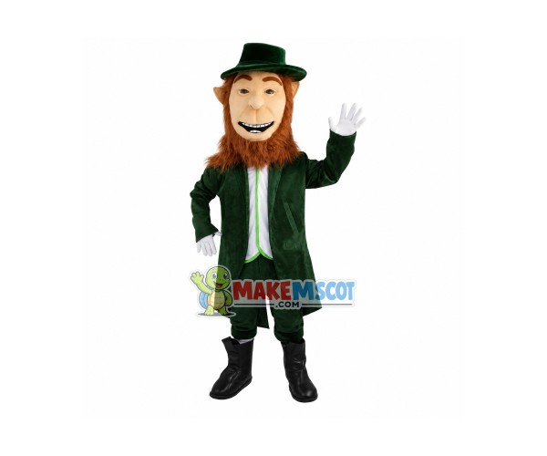 Irish Leprechaun Mascot Costume Irish Leprechaun Mascot Costume