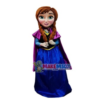 Frozen Princess Anna Mascot Costume Frozen Princess Anna Mascot Costume
