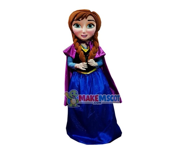 Frozen Princess Anna Mascot Costume Frozen Princess Anna Mascot Costume