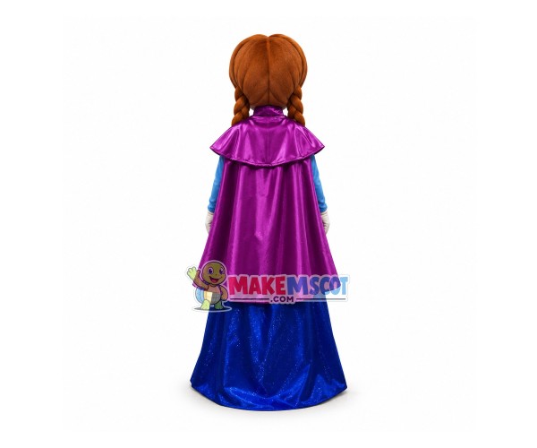 Frozen Princess Anna Mascot Costume Frozen Princess Anna Mascot Costume