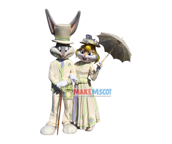 Bugs Bunny & Lola Bunny Mascot Costume