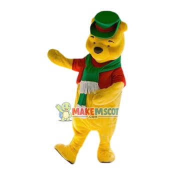 Superb Christmas Winnie The Pooh Mascot Costume Superb Christmas Winnie The Pooh Mascot Costume