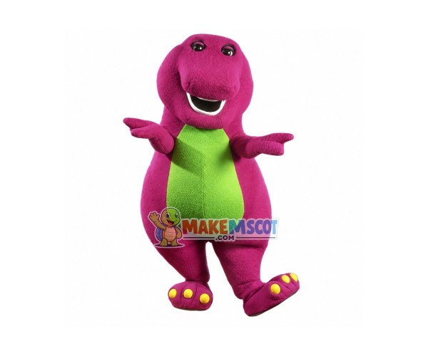 Barney Dinosaur Adult Mascot Costume