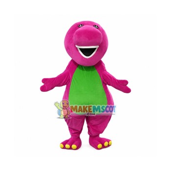 Cute Barney Dinosaur Mascot Costume Cute Barney Dinosaur Mascot Costume