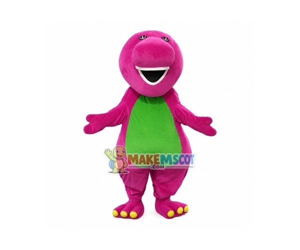 Cute Barney Dinosaur Mascot Costume Cute Barney Dinosaur Mascot Costume