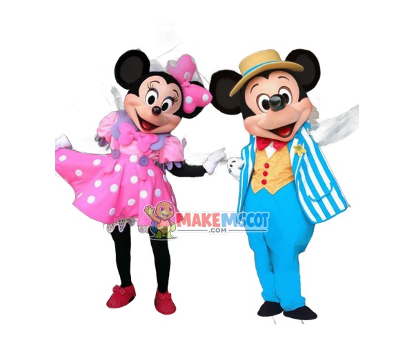 Happy Mickey & Minnie Mascot Costume (US IN STOCK) Happy Mickey & Minnie Mascot Costume (US IN STOCK)