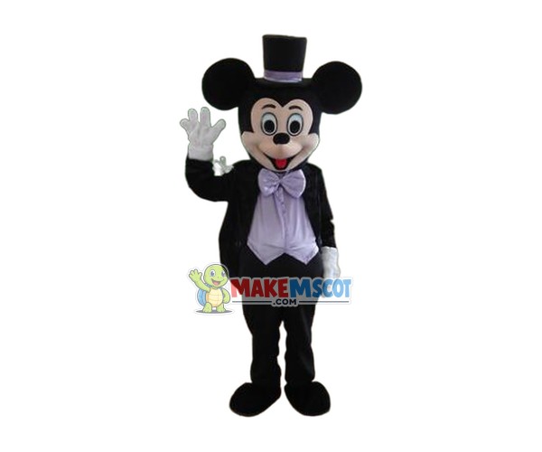 Blue Handsome Mickey Mascot Costume