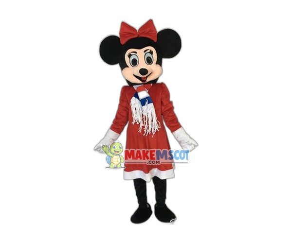 Christmas Minnie Mascot Costume