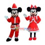 Christmas Mickey & Minnie Mascot Costume