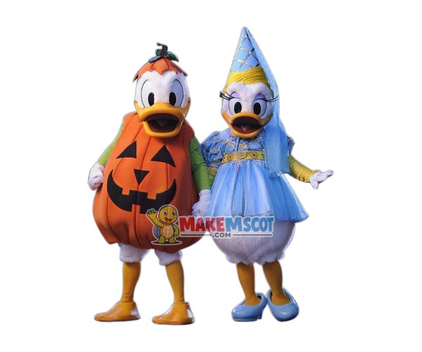 Donald Duck And Daisy Mascot Costume Donald Duck And Daisy Mascot Costume