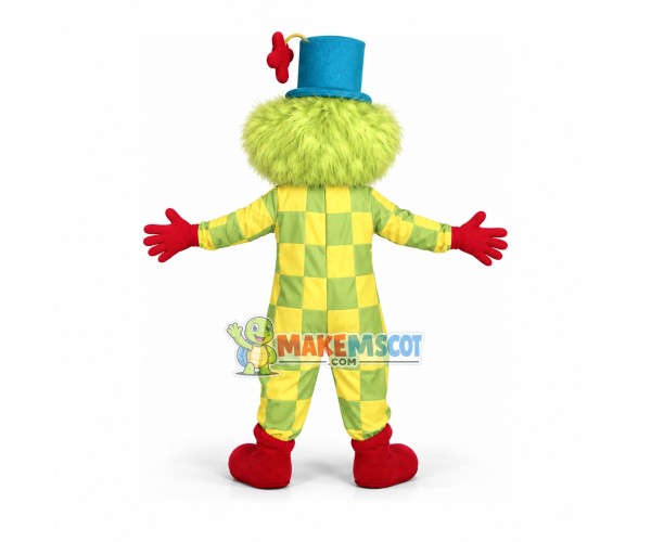 Superb Clown Mascot Costume Superb Clown Mascot Costume
