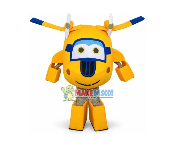 Super Wings Donnie Mascot Costume Super Wings Donnie Mascot Costume
