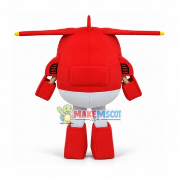 Super Wings Jett Mascot Costume Super Wings Jett Mascot Costume