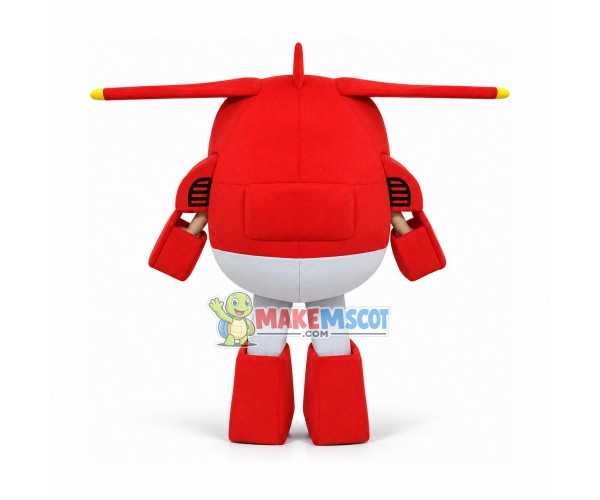 Super Wings Jett Mascot Costume Super Wings Jett Mascot Costume