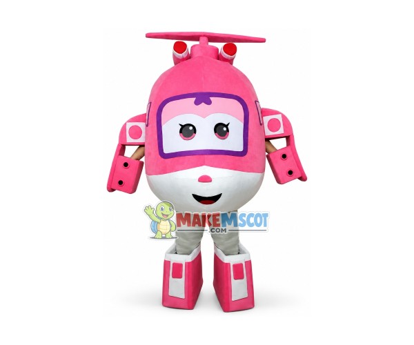 Super Wings Dizzy Mascot Costume Super Wings Dizzy Mascot Costume