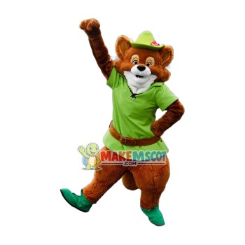 Robin Hood Fox Mascot Costume