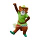 Robin Hood Fox Mascot Costume Robin Hood Fox Mascot Costume