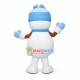 Blue Christmas Snowman Mascot Costume Blue Christmas Snowman Mascot Costume