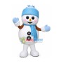 Blue Christmas Snowman Mascot Costume