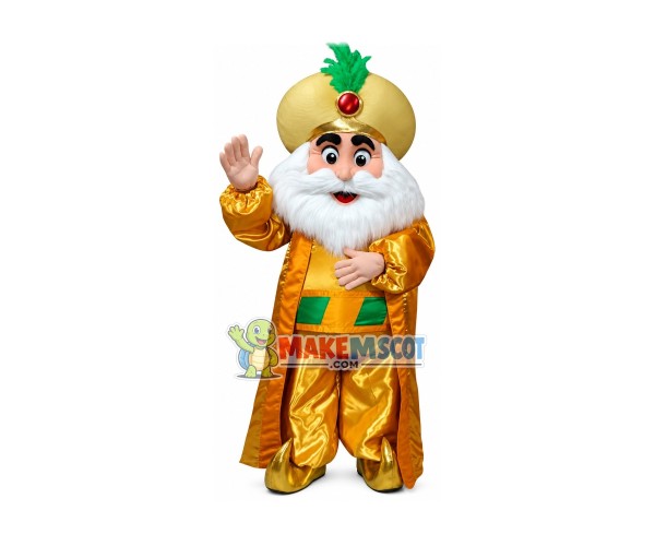 The Sultan Mascot Costume The Sultan Mascot Costume