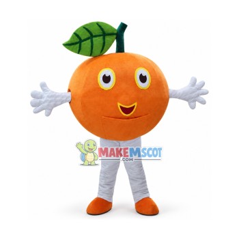 Affordable Orange Fruit Mascot Costume Affordable Orange Fruit Mascot Costume