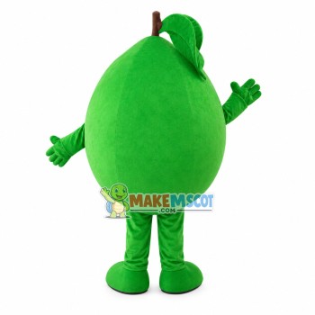 Green Orange Mascot Costume Green Orange Mascot Costume