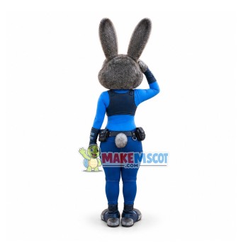 Police Bunny Mascot Costume Police Bunny Mascot Costume