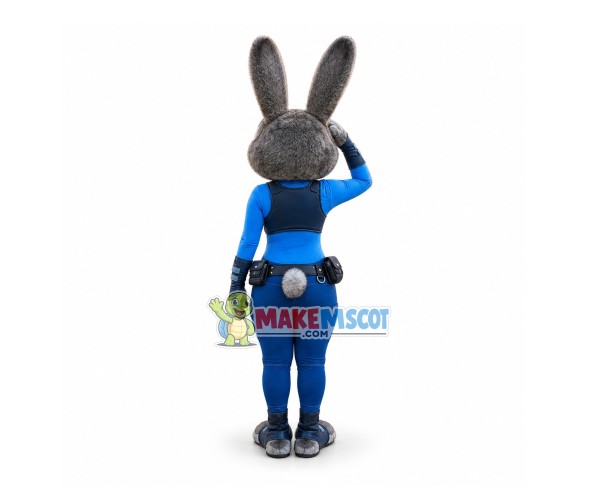 Police Bunny Mascot Costume Police Bunny Mascot Costume