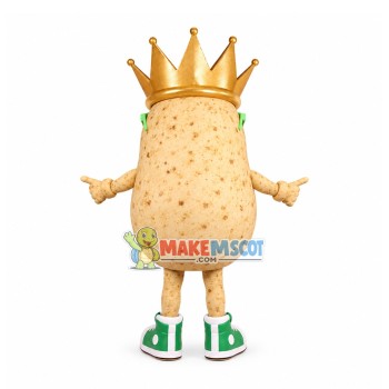 Potato King Mascot Costume Potato King Mascot Costume