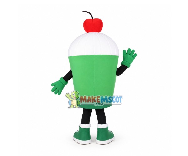Superb Cupcake Mascot Costume Superb Cupcake Mascot Costume