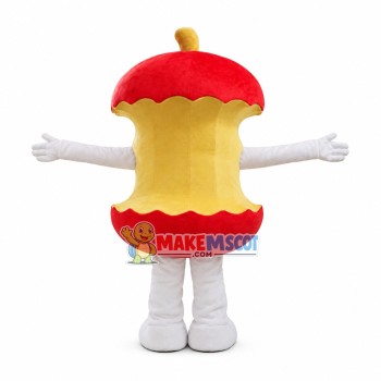 Red Apple Core Mascot Costume Red Apple Core Mascot Costume