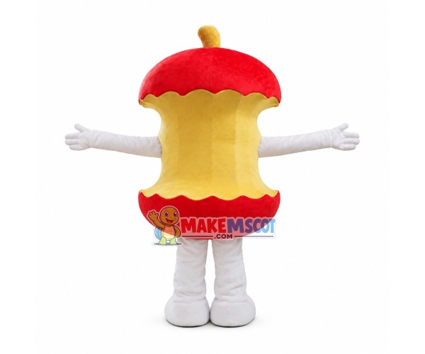 Red Apple Core Mascot Costume Red Apple Core Mascot Costume