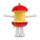 Red Apple Core Mascot Costume Red Apple Core Mascot Costume