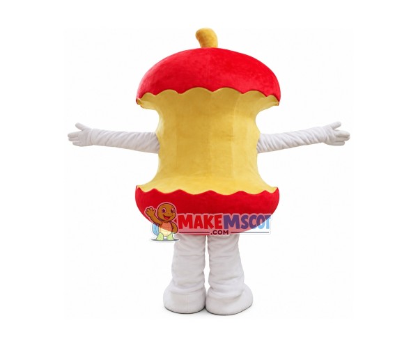Red Apple Core Mascot Costume Red Apple Core Mascot Costume
