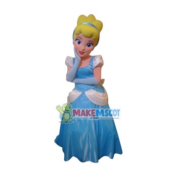 Cinderella Princess Mascot Costume Cinderella Princess Mascot Costume