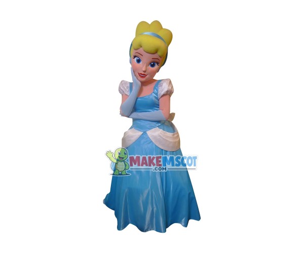 Cinderella Princess Mascot Costume Cinderella Princess Mascot Costume
